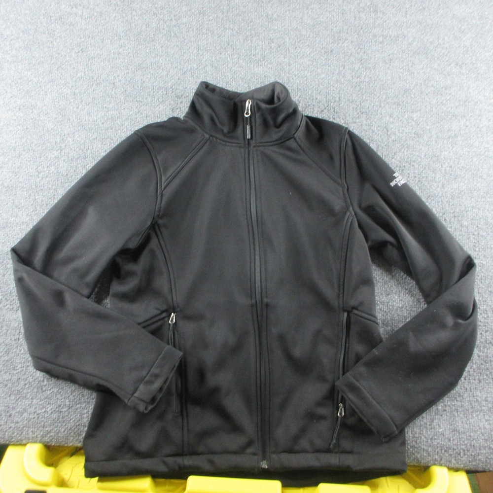 The North Face Jacket Womens M Black Windwall Softshell Full Zip Outdoor Hiking